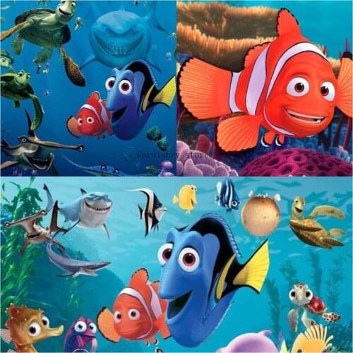 5D DIY Diamond Painting Dinsey Diamond Mosaic Cartoon Finding Nemo Diamond Embroidery Cross Stitch Kits Home Decor Child Gifts