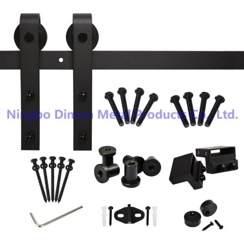 Dimon America Style Hot Sell Cheap Wooden Sliding Barn Door Hardware DM-SDU 7201 Without Sliding Track