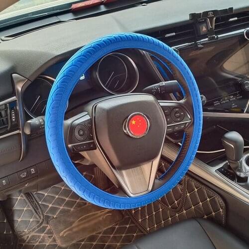 Universal Car Silicone Steering Wheel Glove Cover Texture Soft For Hyundai Toyota Lada Buick Mazda KIA Lifan Honda Nissan Audi