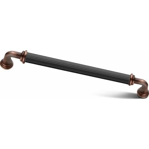 Demaks Melis Black-Antique Copper Luxury Furniture Cabinet Drawer Handle 160 mm