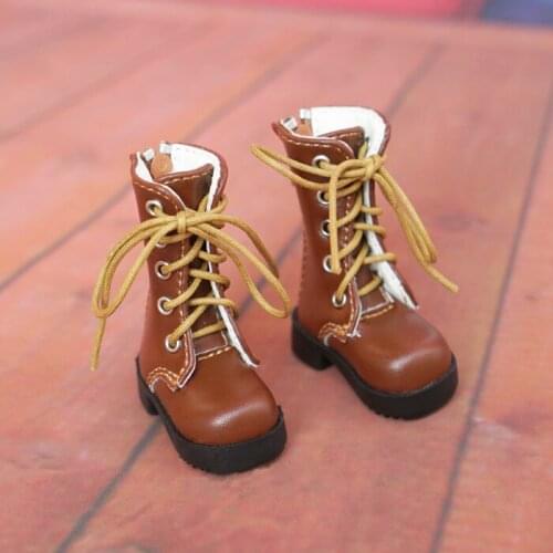 N01-X042 children handmade toy 1/6 Doll Accessories BJD/SD doll brown Color bandage boots 1pair