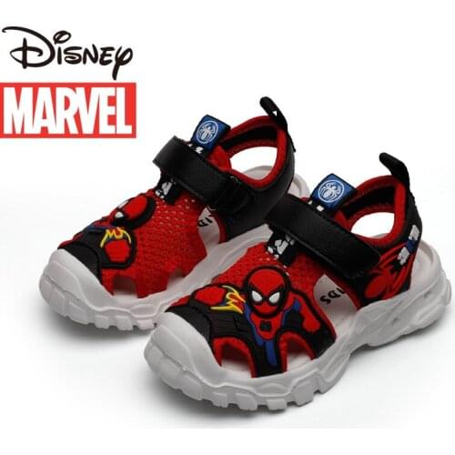 Marvels Spider-Man Childrens Sandals Soft Sole Non-slip Sandals Beach Shoes Kids Shoes Boy Shoes