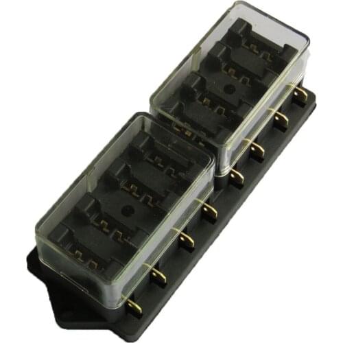 EE support Car Truck Van 8 Way Circuit Standard ATO Blade Fuse Box Block Holder 12V 24V