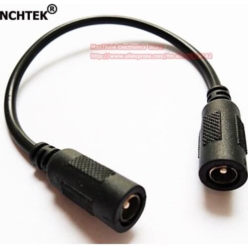 NCHTEK DC 5.5x2.1mm Female To Female Power Connector cable,DC Coupler Double Female Socket Cord For CCTV/Free shipping/30PCS