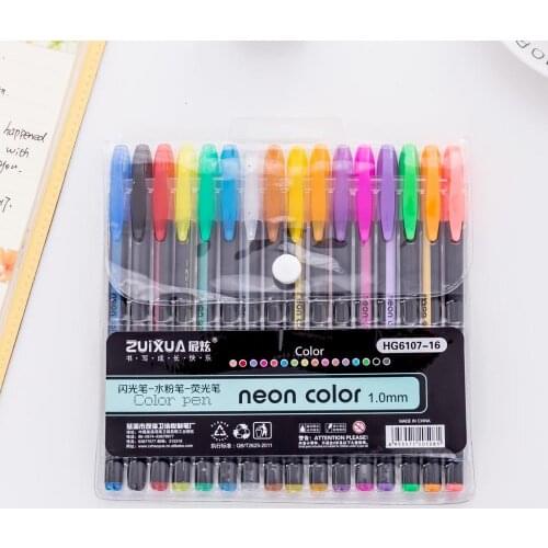 Creative multi-color kit flash pen water chalk highlighter office learning painting crayons