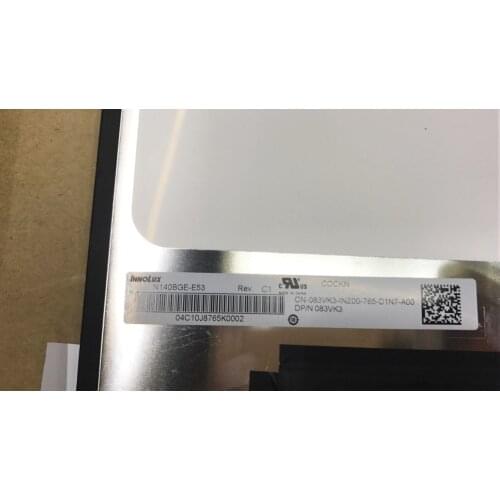 Matrix for Laptop 14.0" N140BGE-E53 Rev.C1 DP/N 083VK3 83VK3 N140BGE E53 LCD Display FHD 1920X1080 30Pin Monitor Replacement