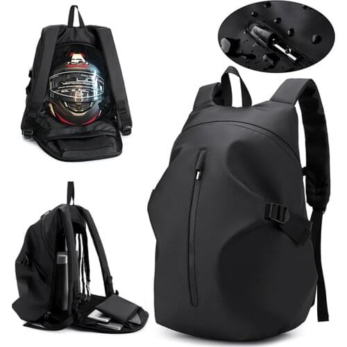 Motorcycle Helmet Laptop Riding Backpack Multifunction Rainproof Travel Leisure Backpack Business High Capacity Work Bag