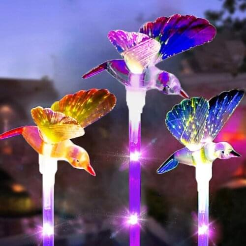 Solar Powered Led Hummingbird Lights MultiColor Fairy String Light For Outdoor Patio Lawn Decor Waterproof Garden Yard Light