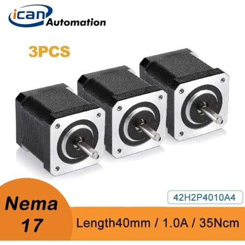 ICAN stepping Motor Nema17 Kit 3pcs 35Ncm 1.0A 40mm Steppers