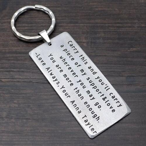 Personalized Keychain Mens Keychain Gift For Him Husband Boyfriend Keyring Anniversary Gift Wedding Favors