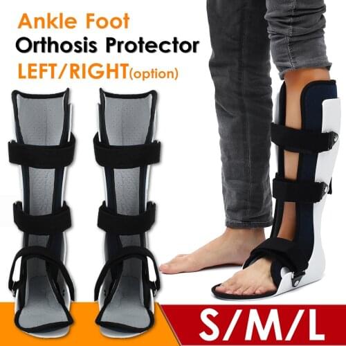 Ankle Protector Adjustable Ankle Brace Support Sports Ankle Straps Sports Support Adjustable Foot Orthosis Stabilizer S/M/LFoot
