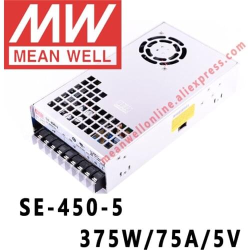 SE-450-5 Mean Well 375W/75A/5V DC Single Output Power Supply meanwell online store