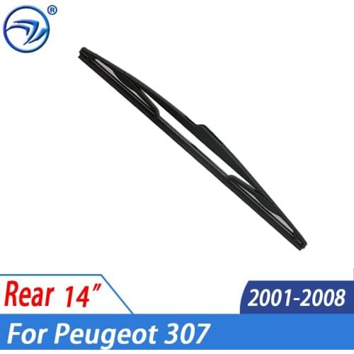 Wiper 14" Rear Wiper Blade For Peugeot 307 2001 - 2008 2002 2003 2004 2005 2006 2007 Windshield Windscreen Rear Window