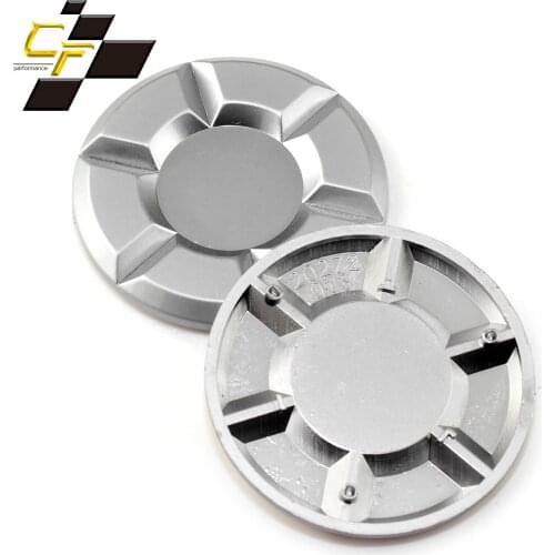 1pc 54mm Universal Wheel Cover Logo Styling Hubcaps Zinc Alloy Chrome Silver Premium Car Accessories