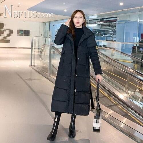 Women Thickened Parka 2021 New Temperament Slim Long Female Overcoat