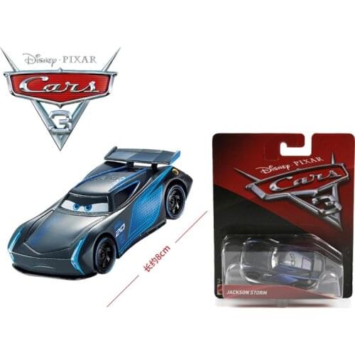 1:55 Disney Pixar Cars 3 Jackson Storm Black Color Alloy Car Models Children Toys Christmas Gifts