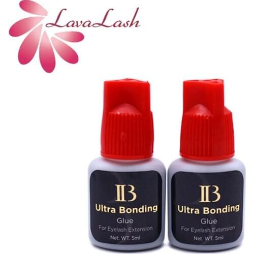 2 Bottles Ibeauty Ultra Bonding Glue Red Cap Fast Drying Eyelash Extensions IB Lash Glue 5ml Korea Original Beauty Shop Tools