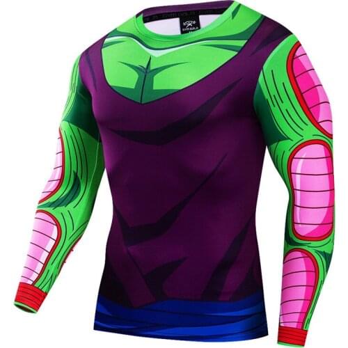 2021 New Japanese Anime T-shirts Men Compression Shir Tshirt Halloween Cosplay Costume