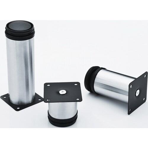 4Pcs/set Adjustable Sofa Foot Stainless Steel Cabinet Foot Bed Foot for Kitchen Home Furniture Legs Hardware for Home Decoration