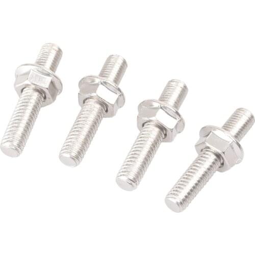 4Pcs Universal Exhaust Port Studs with Nuts For Harley Dyna Sportster 1200 883 Super Glide Touring Electra Glide Road King etc