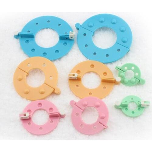 8 PCS 4 Sizes Essential Pom Maker Fluff Ball Weaver Needle Craft Tool Kit Needlework DIY