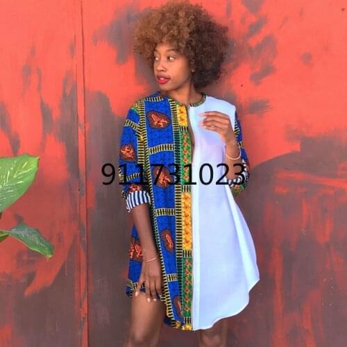 African Dresses For Women African Clothes Africa Dress Print Dashiki Ladies Clothing Ankara Plus Size Africa Women Dress