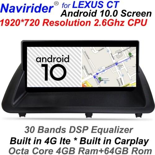 4GB Ram Android 10 Car Radio BT Head Unit For Lexus CT200h CT200 Lexus CT 200H 2012 2017 Multimedia Touch Screen GPS Navigation