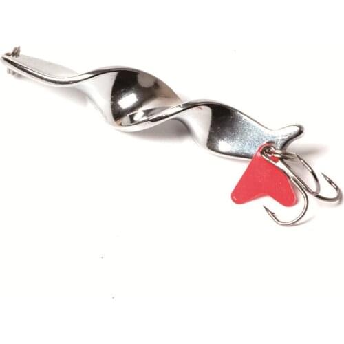 Bobing 1PCS Rotating Sequins Lure Metal Espiral Spinner Spoon Fishing Lure Hard Baits For Trout Peche Treble Hook Tackle Pesca