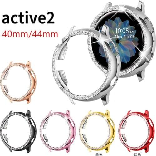 Case for Samsung galaxy watch active 2 40mm 44mm bumper Protector HD Full coverage Screen Protection case