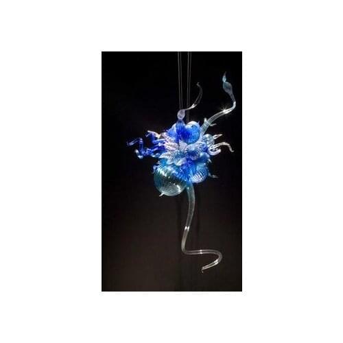 Classic Blue Mini Led Light Modern Glass Chandelier for Home
