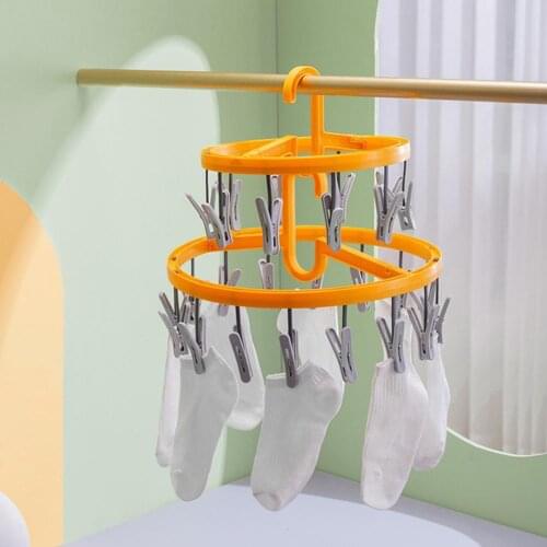 Round Drying Rack Space Saving Fashion Thicken Multifunction Bathroom Home Rack Underwear Drying Hanger Peg Home Products