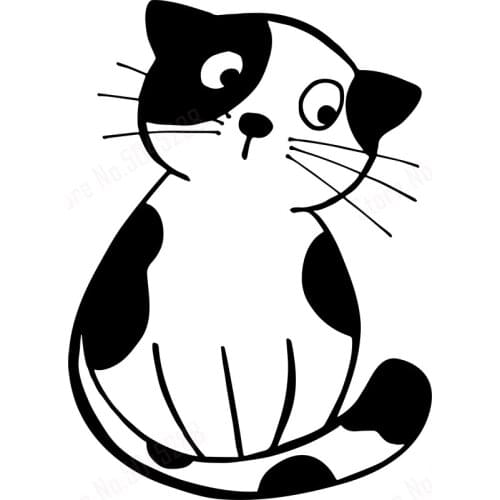 Cute Cat Car Decal Cartoon Car Sticker Window Door Nice Decorative Car Animal Pet Sticker H055