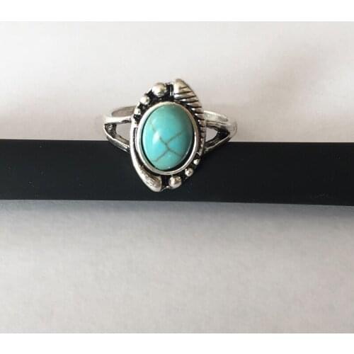 Wholesale 10pcs 2016 New Vintage Bijoux Evil Eye Stone Ring Men And Women Couple Stone Rings Size 6 Best Gift Free Shipping