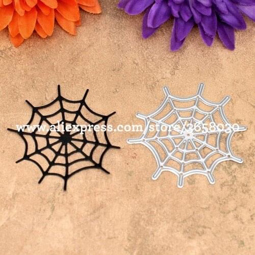 Spider Web Halloween Decoration Metal Die cutting Dies For DIY Scrapbooking Photo Album Decorative Embossing Folder 8072538