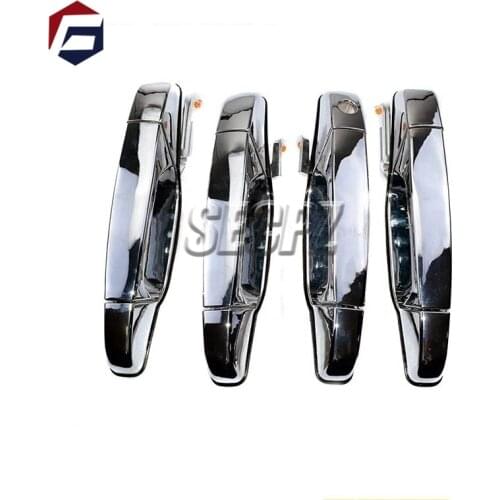 Front Rear LH RH Chrome Outer Door Handles For Chevy Tahoe Gmc Yukon Sierra Denali 25960525 25960526 25960521 25960522