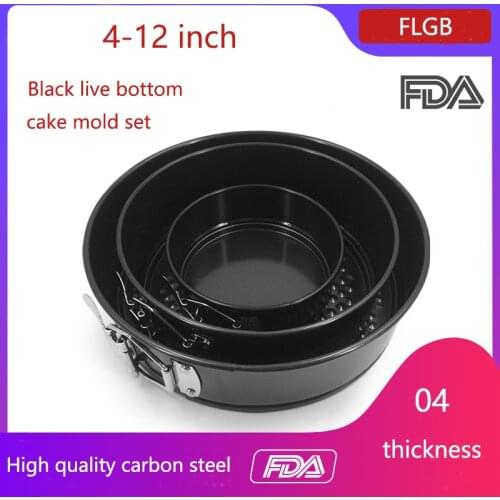 Durable Non-stick Pans Removable Split Mold For Baking Round Live Button Cake Bakeware Tools Pastry Kitchen Accessories