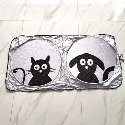 Polyamide Nylon Car Front Window Sunshade Fit SUV Trucks Vans & Cars With Windshields Not Exceeding 59.06 X 33.46 Inches