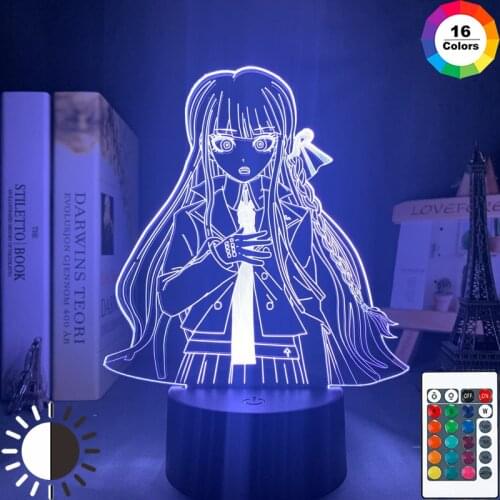 Danganronpa Led Night Light Kyoko Kirigiri Lamp for Bedroom Decoration Child Gift Danganronpa Acrylic 3d Lamp Kyoko Kirigiri