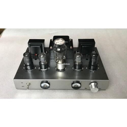 Handmade Class A 5881 6V6 Tube Audio Amplifier 6p6p el34 Triod Ultra-linear Switch Vacuum Lamp Amp vu meter amp