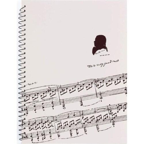 1 Pcs Music Manuscript Paper Book 50 Pages Writing Musicians Notebook Composer Staff Orchestral Music Manuscript Paper