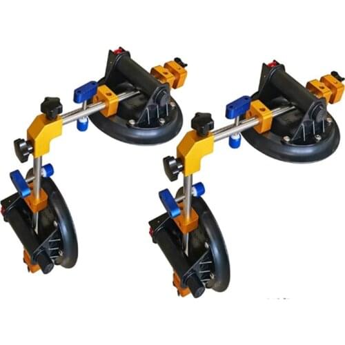 2Pcs 90 Degree Stone Seam Setter with 8“ Vacuum Suction Cups for Seam Joining Leveling Granite Countertop Installation Tools