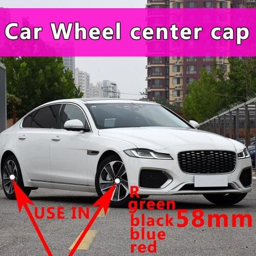 4pcs 58mm 4 Pins Car Auto Wheel Center Hub Caps Rim Covers For XF XE X S F Type E F Pace XJ XK Styling Sticker Badge Accessories