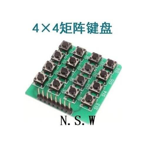 4x4 4*4 Matrix Keypad Keyboard module 16 Botton mcu atmel S1/2