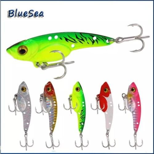 Bluesea 7.5g/13g/18g Metal JIgging Lures VIB Hard Metal Bait Fishing Jig Lure Sinking Artificial Bait Wobbler Vibrate Pesco