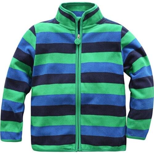 Children Sweater Coat 2018 Spring and Autumn Girls Fleece Cardigan Coat Boys European American Style Zipper Collar Jacket 1-6 Y