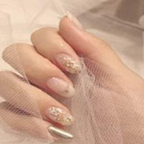 Double Mesh Tulle Ribbon Edge Women Short Wedding Veil with HairpBride Headpiece