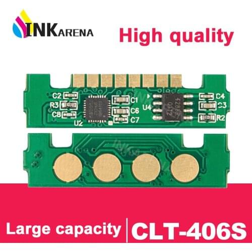 INKARENA clt-406s 406 clt-k406s Toner Cartridge Chip for samsung CLP 360 365 C410W C460W C460FW CLX 3305 clx-3305fw Refill Reset