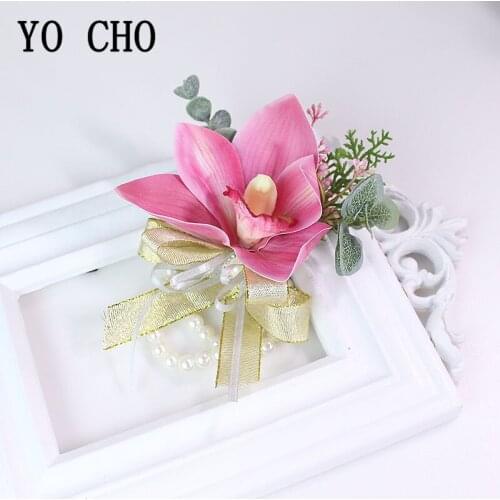 Artificial Calla Corsage Bracelets Brooches Women Wedding PU Corsage Boutonnieres Flowers Wedding Planner Marriage Accessories