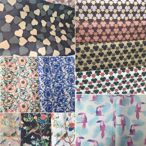 Customized new brand and logo printed synthetic PVC leather material for handbag