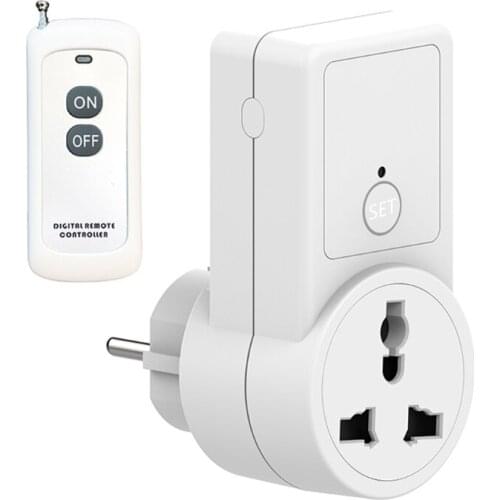 J6PC Remote Control Switch Socket Universal Durable & Practical Multi-purpose EU Typ